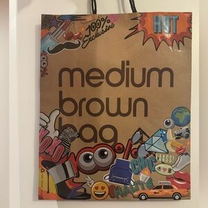 Bloomingdale’s MEDIUM brown bag (never used)
